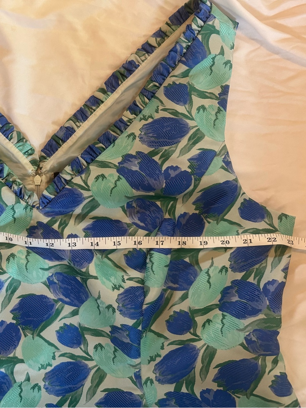 Adrianna Papell Plus Size 18W Floral Jacquard Fit & Flare Dress. Pockets! - Picture 3 of 7